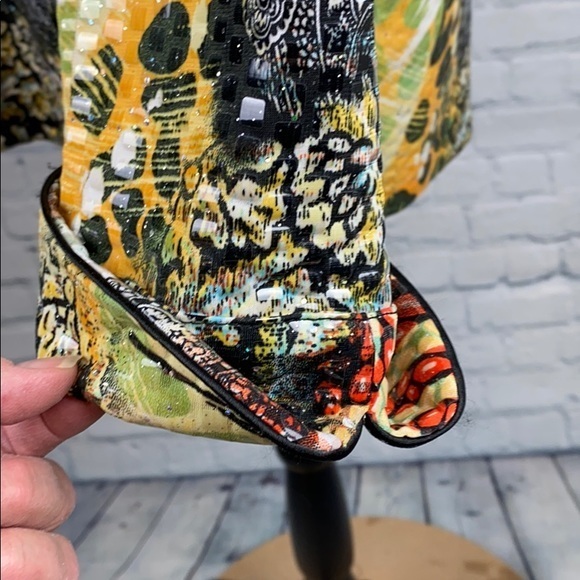 IC Collections Vintage Abstract Paillettes Shirt - Picture 6 of 9